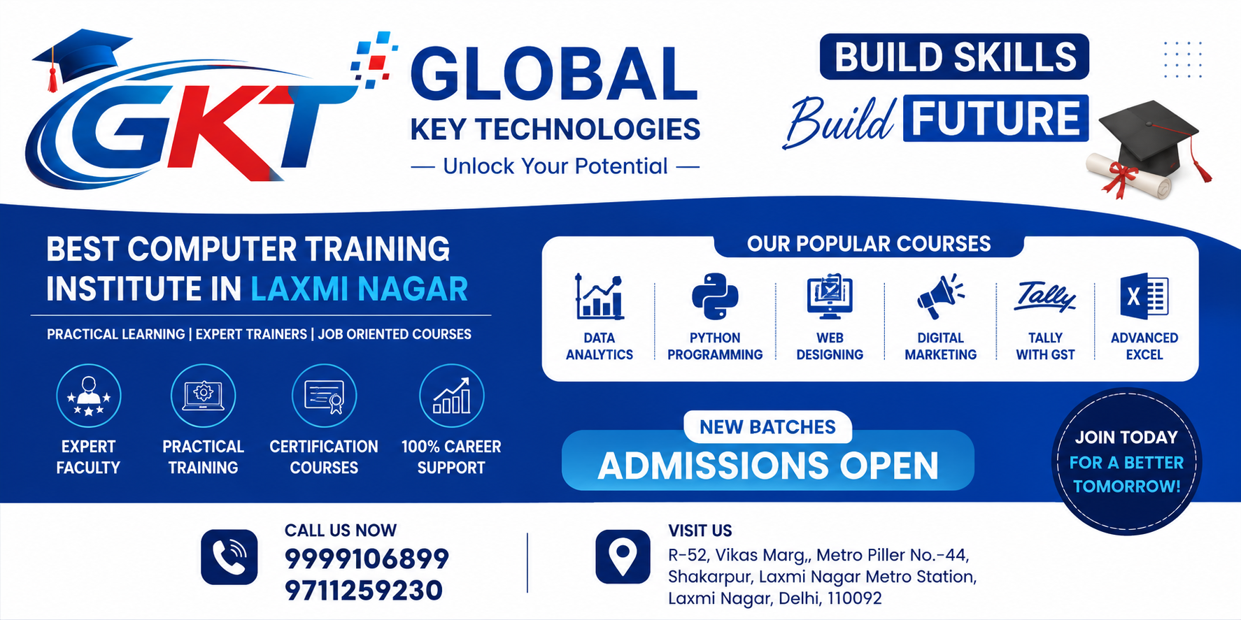 Data Analytics Classes Near Me at Global Key Technologies in Laxmi Nagar
