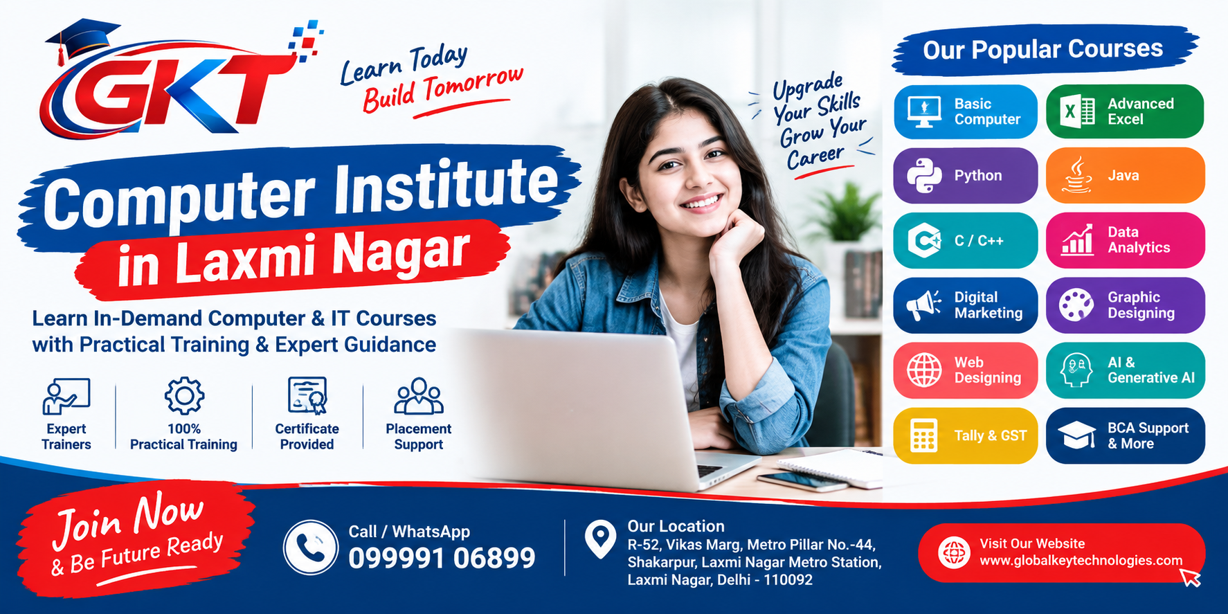 Computer Institute in Laxmi Nagar