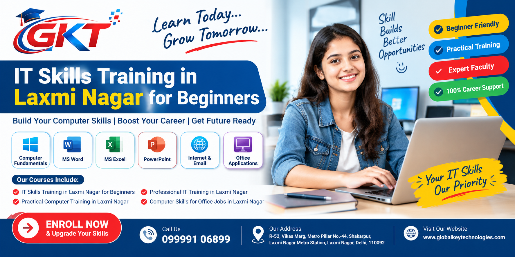 IT Skills Training in Laxmi Nagar for Beginners
